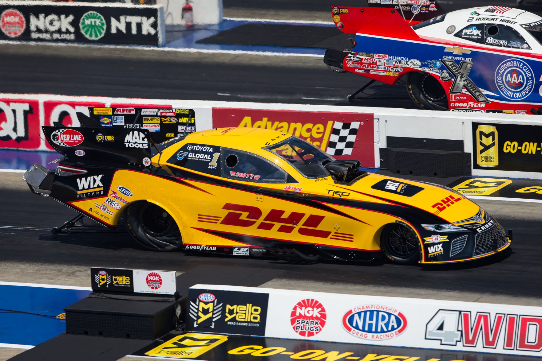 Sunday final eliminations of the NGK Spark Plugs NHRA 4-Wide Nationals